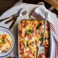 lasagne con pomodoro e mozzarella