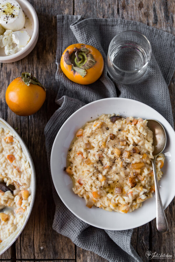risotto con i cachi