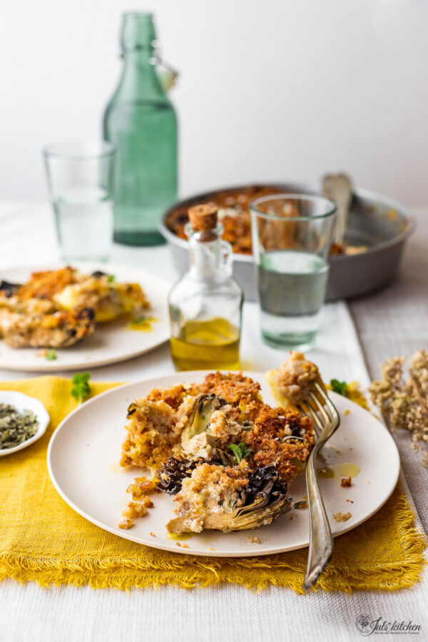 Teglia di patate e carciofi