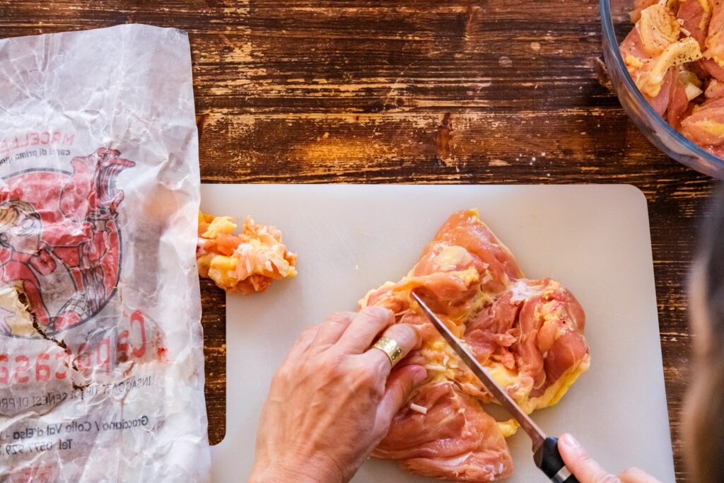 la preparazione del pollo fritto alla toscana